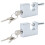 VidaXL vidaXL Padlock 2 pcs Silver Steel 2