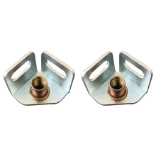 8X Rack Casters Accessories Carbon Steel Base Fittings Base Wheels Casters Angle Iron Connecting Wheel Accessories M8