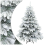 VidaXL vidaXL Artificial Hinged Christmas Tree Snow Flocked White 150 cm 2
