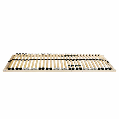 VidaXL vidaXL Slatted Bed Base Brown 90 x 190 cm Solid Beech Wood 1