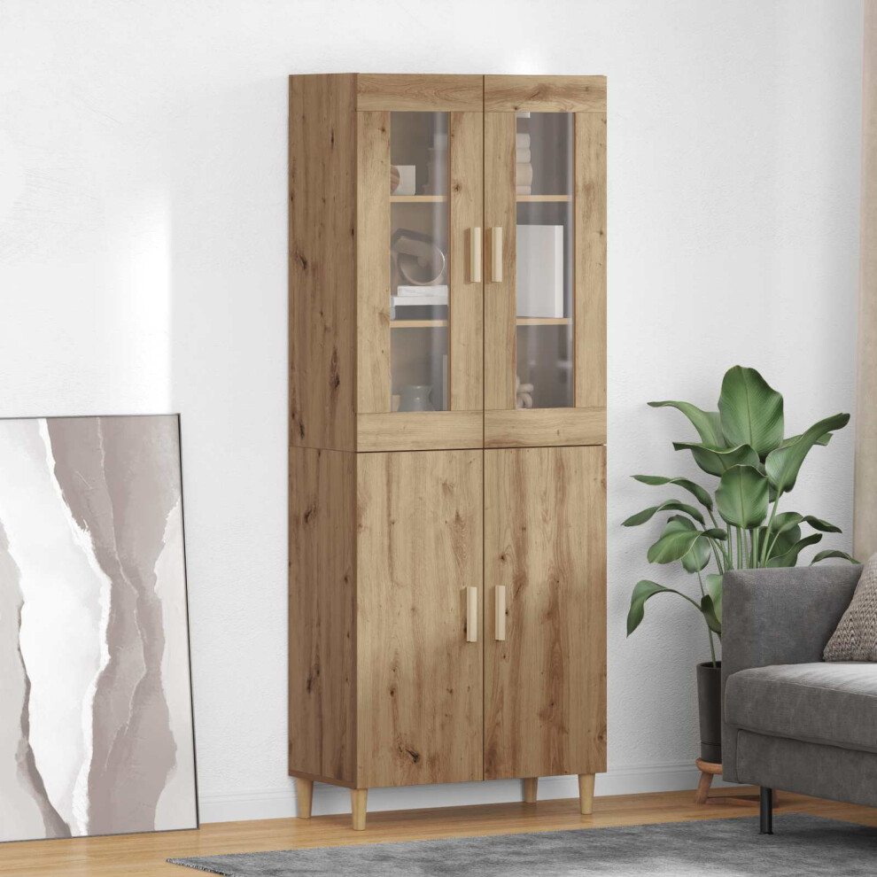 Vidaxl Highboard Artisan Oak 69.5 X 34 X 180 Cm