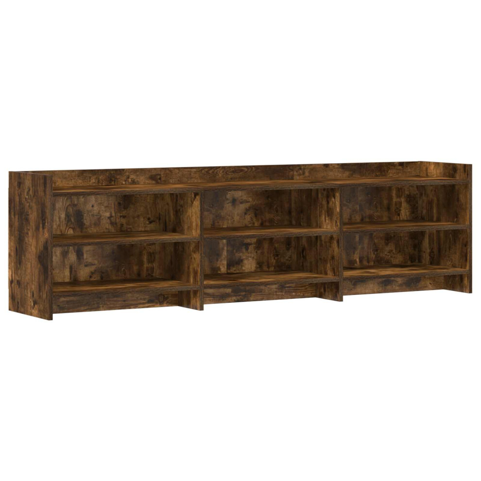 Vidaxl Tv Cabinet 168 X 33 X 47 Cm Smoked Oak Engineered Wood