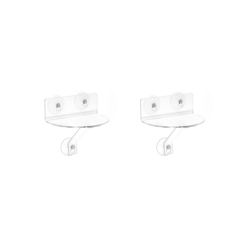 2X Clear Acrylic Window Plant Shelves With Suction Cups,For Plants, Camera, Picture Frame For Indoor/Outdoor 6031055896151