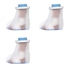 3X Waterproof Foot Cover for Shower Adult, Foot Cast Covers with Non-Slip Padding Bottom, Watertight Foot Cast Protector