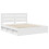VidaXL vidaXL Bed Frame with Headboard White 180 x 200 cm Solid Pine Wood 3