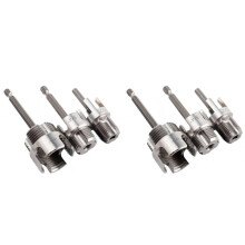 6 Pcs Integrated Internal & External Pipe Threading Tool Dual-Function for 1/2 Inch & 3/4 Inch& 1 Inch PVC