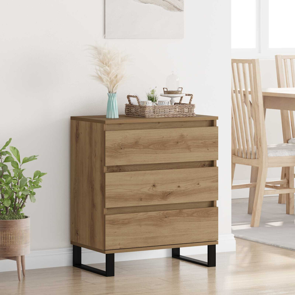 Vidaxl Sideboard Artisan Oak 60 X 35 X 70 Cm Engineered Wood