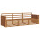 VidaXL vidaXL Outdoor Sofa Set 3 pcs Natural Solid Acacia Wood 2