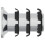 VidaXL vidaXL Threaded Tube Insert 2 pcs Black and Silver Galvanised Steel 4