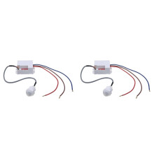 2X Practical Useful Wall PIR Sensor Detector Light 50/60Hz 6m Motion Occupancy Rest Dips 220-240V/AC 360