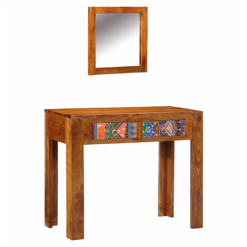 VidaXL vidaXL Dressing Table Brown 90 x 45 x 75 cm Solid Acacia Wood 1