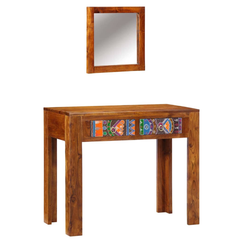 VidaXL vidaXL Dressing Table Brown 90 x 45 x 75 cm Solid Acacia Wood 2