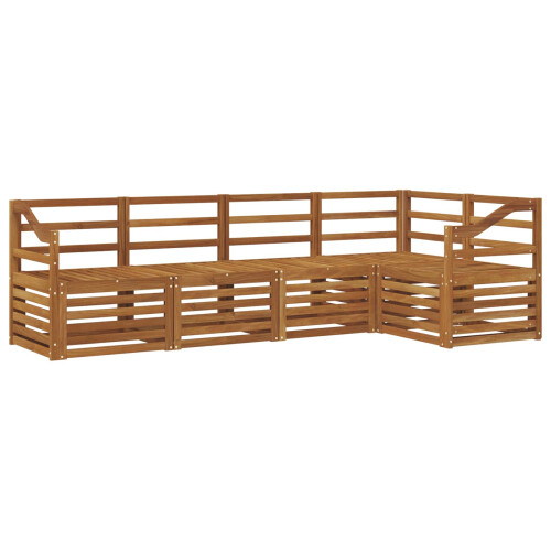 VidaXL vidaXL Outdoor-Sofagarnitur 5 stk. Natur Polyester 1