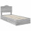 VidaXL vidaXL Storage Bed Grey Sonoma 100 x 200 cm Engineered Wood 2