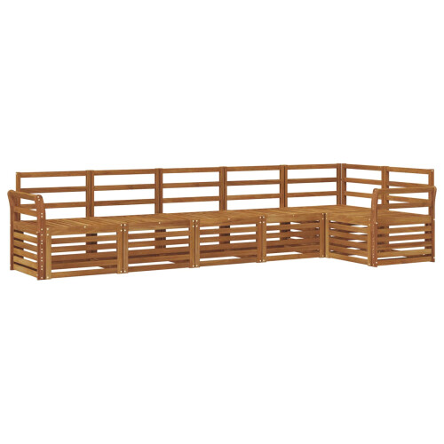 VidaXL vidaXL Outdoor-Sofagarnitur 6 stk. Natur Polyester 1