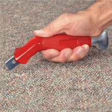 2X Teppichschneider mit Schneide- und Klemmfunktion, Teppichtrimmer für Teppich, Tapete und Karton