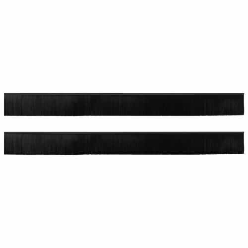 VidaXL vidaXL Selbstklebende Türbürstendichtungen 2 stk. Schwarz 100 cm 1