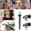 (black) Eyeliner Brush Tool Waterproof Sweatproof Silicone Makeup Eyeliner Guide Long Lasting Reusable 5