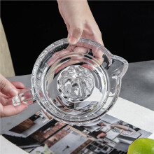 2X Multifunctional Glass Fruit Juice Squeezer Manual Lemon Juicer Citrus Orange and Grapefruit Juice Squeezer