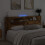 VidaXL vidaXL Storage Headboard with LED Old Wood Engineered Wood 4