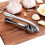 Premium Kitchen Garlic Press Set - Soft, Easy-Squeeze Sturdy Handle with Silicone Garlic P 4