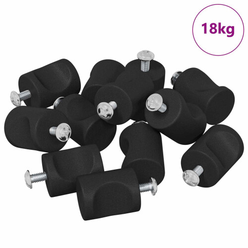 VidaXL vidaXL Cabinet Knob 1011 pcs Black Iron 1