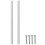 VidaXL vidaXL Handle Plain 12 pcs Silver 105.7 x 7.4 x 15.5 mm Aluminium 5