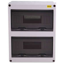 2X HT Series Junction Box 24WAY PC IP65 Waterproof Distribution Box Outdoor Plastic Electrical HT-24Way
