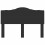 VidaXL vidaXL Headboard Black Oak Engineered wood 4
