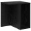 VidaXL vidaXL End Table Black Oak 37 x 32 x 40 cm Engineered Wood 2