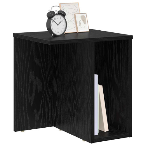 VidaXL vidaXL End Table Black Oak 37 x 32 x 40 cm Engineered Wood 2