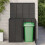 VidaXL vidaXL Box Garbage Bin Box 2 pcs Black 130 x 80 x 115 cm Polyethylene 3