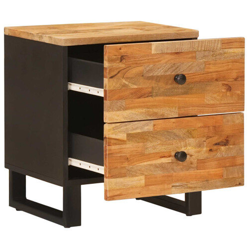 VidaXL vidaXL Bedside Cabinet Brown 40 x 33 x 46 cm Solid Mango Wood 1