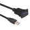 2X New USB 3.0 Flush Mount Panel Extension Cable with Locking Clip - 1M Dashboard Mount for Car, Truck, Boat, Motorcycle 7