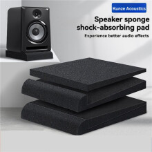 4X Studio Monitor Speaker Isolation Foam Pads for Sound Proofing Enhanced Audio Clarity and Vibrate Reduction