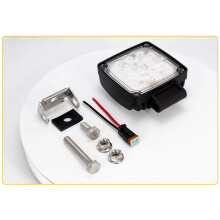 4 Stuks 19 LED Graafmachine Werklamp 57W 6500K Schijnwerper voor Lader, Tractor, Heftruck met IP65-Classificatie