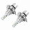 2 X H4 9003 Hb2 6000k Super White Csp Led Headlight Bulb Kit 3