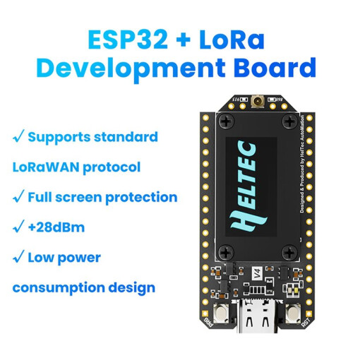 4Sets Heltec LoRa32 V4 Meshtastic Board + Battery + Case ESP32 WIFI BLE SX1262 LoRa OLED Solar Powered Dev-Board