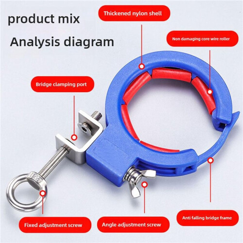 2X Cable Tray Rollers Adjustable Wire Management Cable Threading Tool Guide Helper Laying Tool