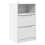 VidaXL vidaXL Bedside Table White 40 x 30 x 467 cm Engineered Wood 2