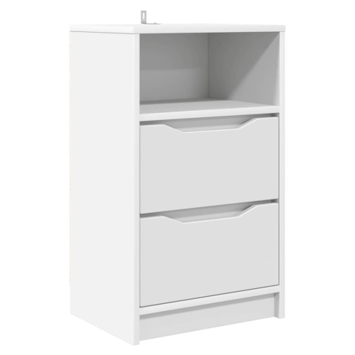 VidaXL vidaXL Bedside Table White 40 x 30 x 467 cm Engineered Wood 1