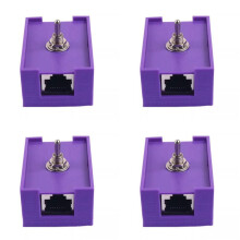 4X Network RJ45 LAN CAT5/CAT6 Twisted Pair Control Toggle Network Cable
