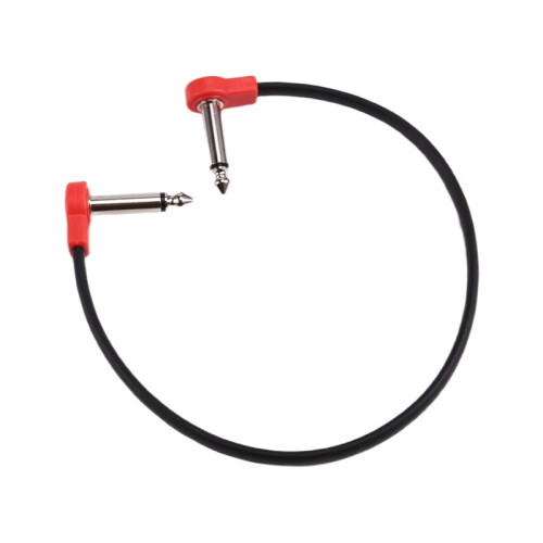 2X Câble de Guitare 30 cm Câble de Pédale D'Effet 6,35 mm Câble de Patchs de Pédale Câble de Patchs D'Effet