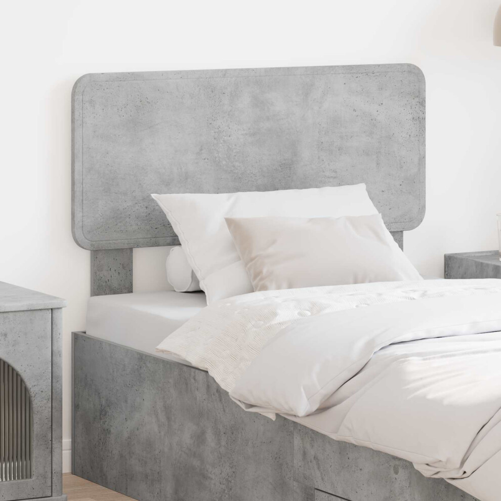 Vidaxl Headboard Concrete Engineered Wood Grey