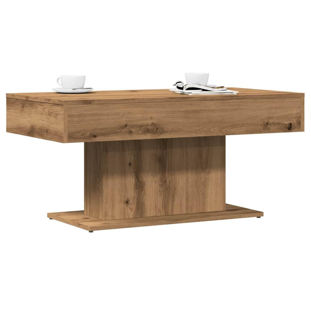 Vidaxl Coffee Table Artisan Oak 96X50x45 Cm Engineered Wood