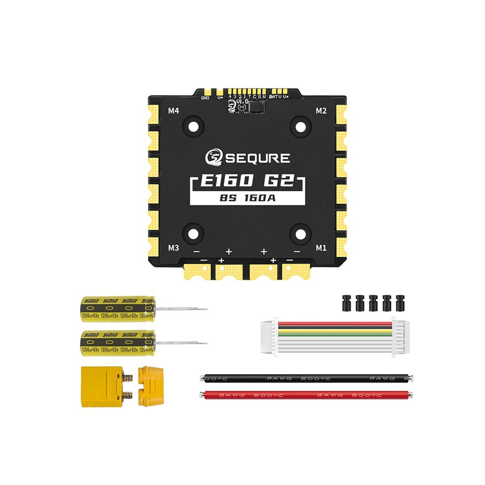 Sequre E160 G2 4-12S 160A 4In1 Esc With Am32 Firmware For Fpv Drones Racing Esc Kit 8S Am32 6031568482766