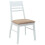 VidaXL vidaXL Dining Chairs 2 pcs White 43 x 54 x 89 cm Solid Rubber Wood 3