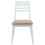 VidaXL vidaXL Dining Chairs 2 pcs White 43 x 54 x 89 cm Solid Rubber Wood 4