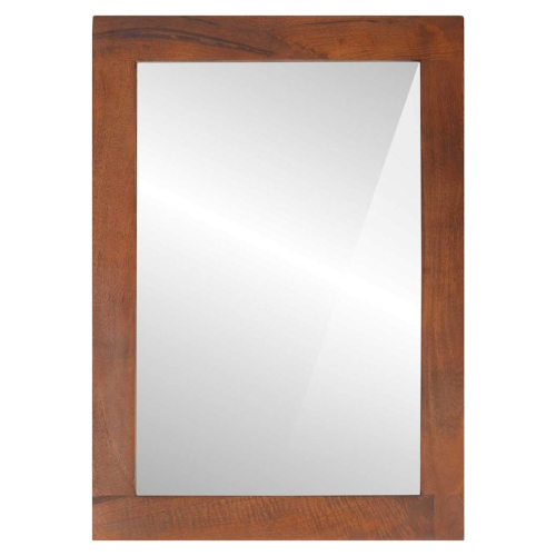 VidaXL vidaXL Mirror Rectangular Brown and Silver 50 x 2.5 x 70 cm 1