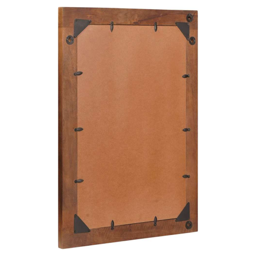 VidaXL vidaXL Mirror Rectangular Brown and Silver 50 x 2.5 x 70 cm 2